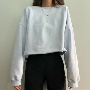 Gentle Fawn Baby Blue Cropped sweatshirt